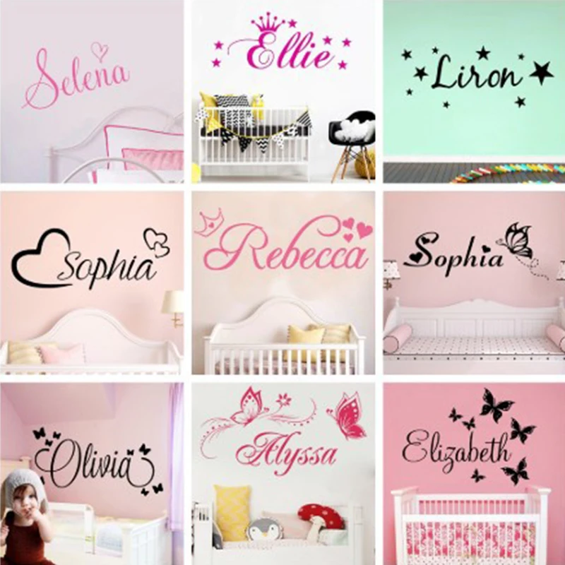 

Creative English Letters Girl's Message PVC Glass Window Film Wall Stickers Decals Art Words For Kid Bedroom Home Decoration 1PC