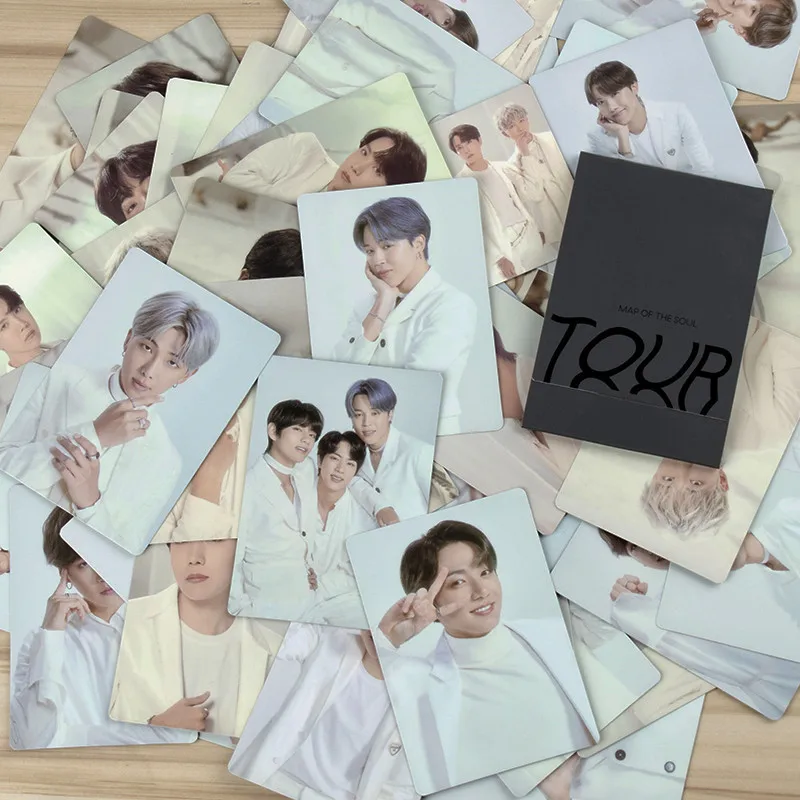 Южнокорейские группы KPOP Bangtan Boys постер Карта путешествий ЛОМО карта Фотокарта JUNG