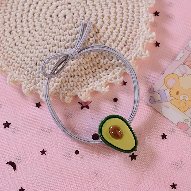 Модный маленький свежий браслет цепочка для волос с авокадо девушек