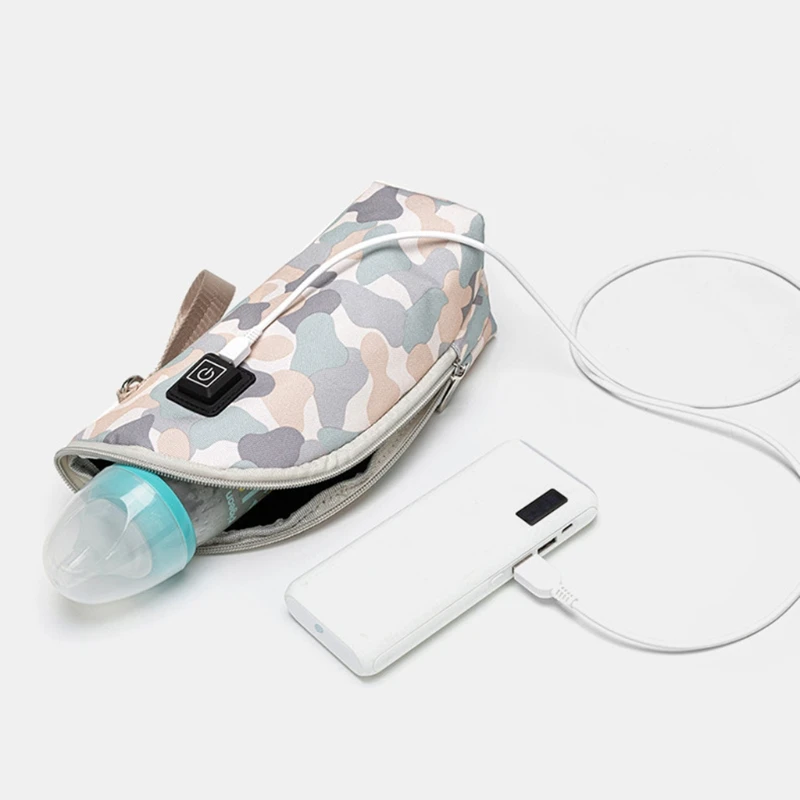 

Portable USB Baby Bottle Warmer Travel Milk Warmer Insulation Thermostat Heater Infant Feeding Bottle Heated Cover