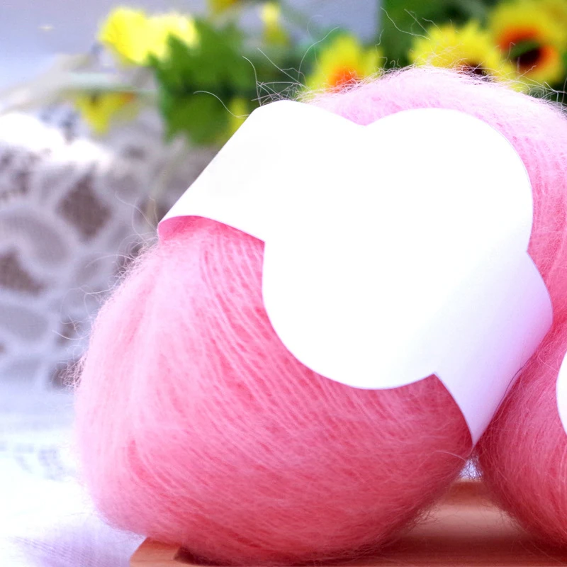 Супертонкая мягкая мохеровая пряжа 25 г плюшевая искусственная нить шаль для