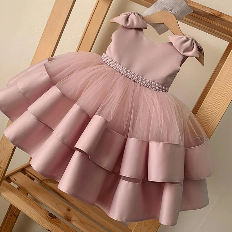 

Princess Dress For 1 Year Baby Girls Newborn 2nd Birthday Tutu Christening Gown Toddler Tulle Wedding Baptism Fluffy Clothes