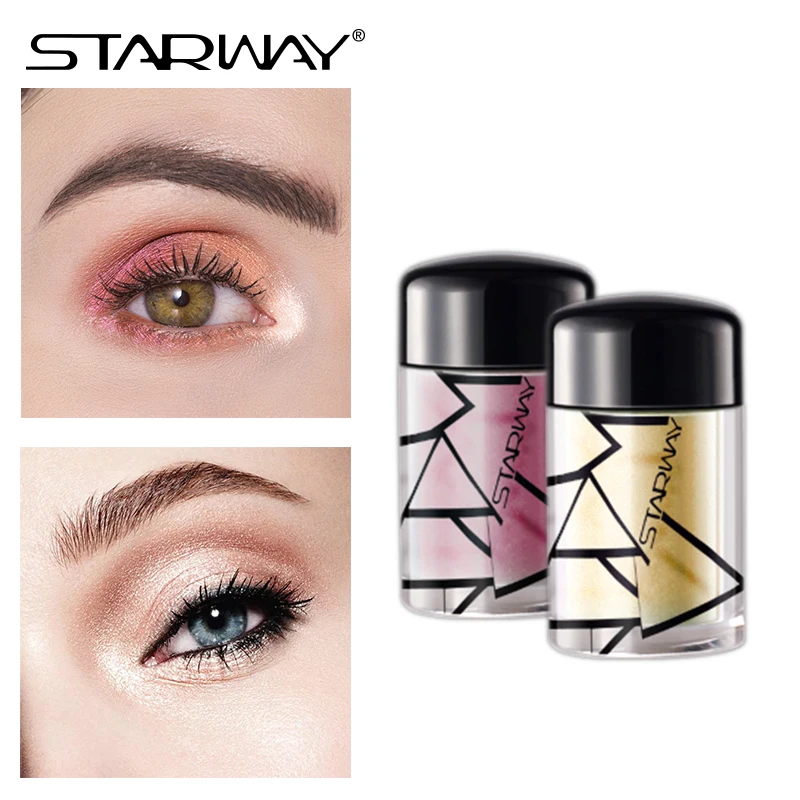 STARWAY Eyeshadow Glitter 7 Colors Makeup For Face Shining Lasting Sequins Eye Shadow Power Make Up Fit Skin |