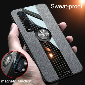 phone cover for oppo find x2 pro lite neo r9 r9s r11 r11s r15 r17 pro plus case fabric magnetic ring soft silicone hard cases free global shipping
