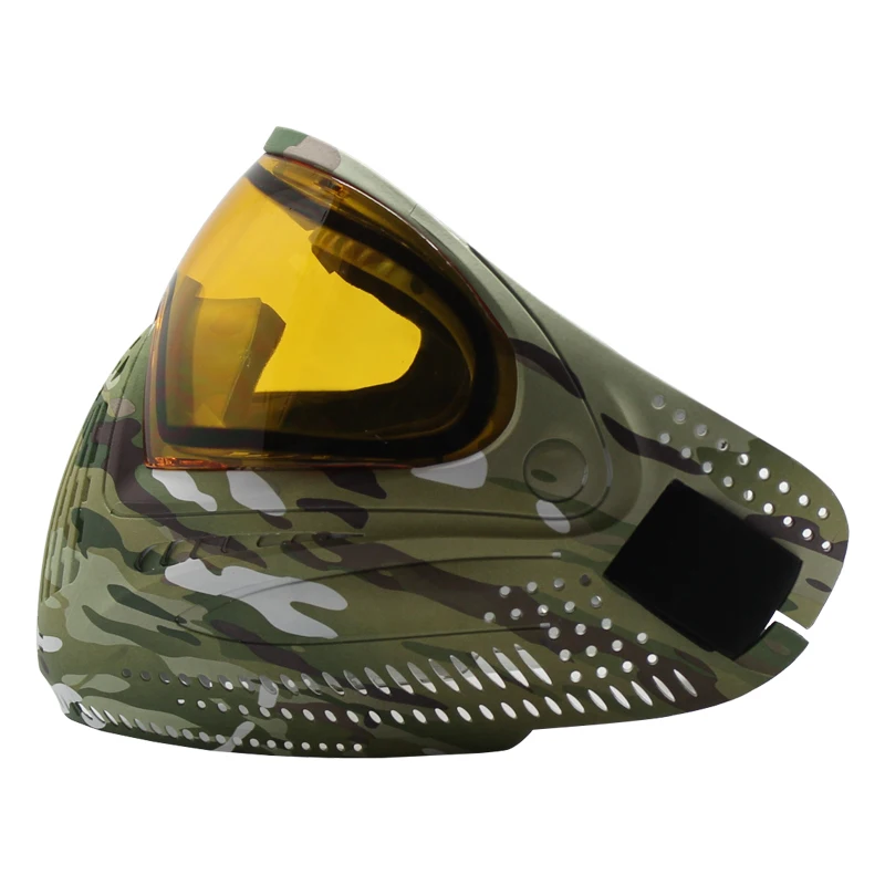 Большая камуфляжная Тактическая Военная пейнтбольная маска Lotus для страйкбола