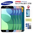 Для Samsung Galaxy J7 Pro 2017 J730 J730F ЖК-дисплей и сенсорный экран дигитайзер в сборе для J7 ЖК-дисплей с регулируемой яркостью