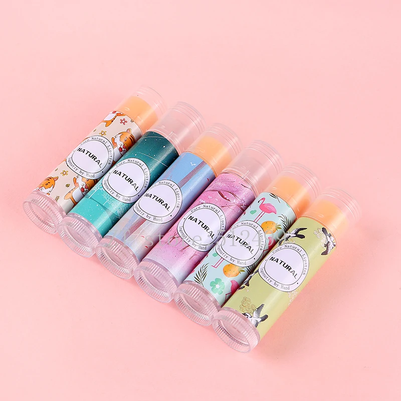 12/36/108 Empty Packs PVC Label Colorful Lipstick Sticker Bird Dear Fish Flamingo Pink Star Forest Cat Tube Lip Balm | Красота и