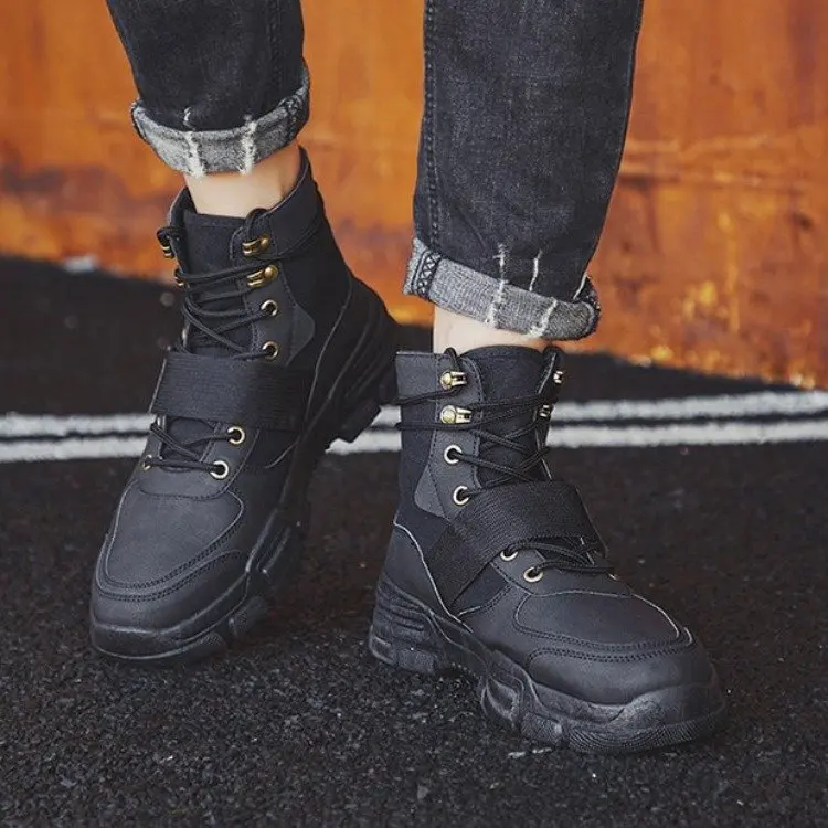 Осенние не сужающиеся книзу кроссовки Мужская обувь камуфляжные военные ботинки