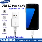 Оригинальное быстрое зарядное устройство Samsung 2 А, кабель Micro USB 11, 21, 5 м 2 А, линия передачи данных для Galaxy S6 S7 Edge Note 4 5 J4 J6 J5 A3 A7 A5 (2016)