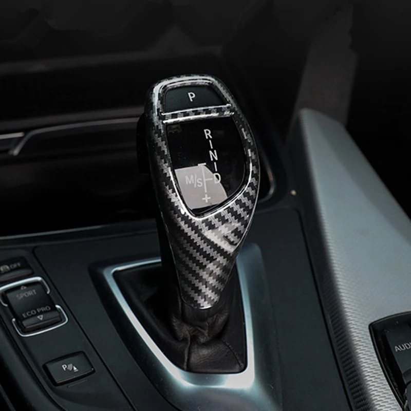 Carbon Fiber Style Gear Shift Handle Sleeve Cover Trim For BMW F20 F21 F22 F23 F30 F31 F34 F35 F32 F33 F36 | Автомобили и