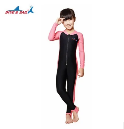 New Kids Water Sport One Piece Diving Suit Wetsuit Children For Boys Girls Keep Warm Long Sleeves UV Protection  Beach Swimwear