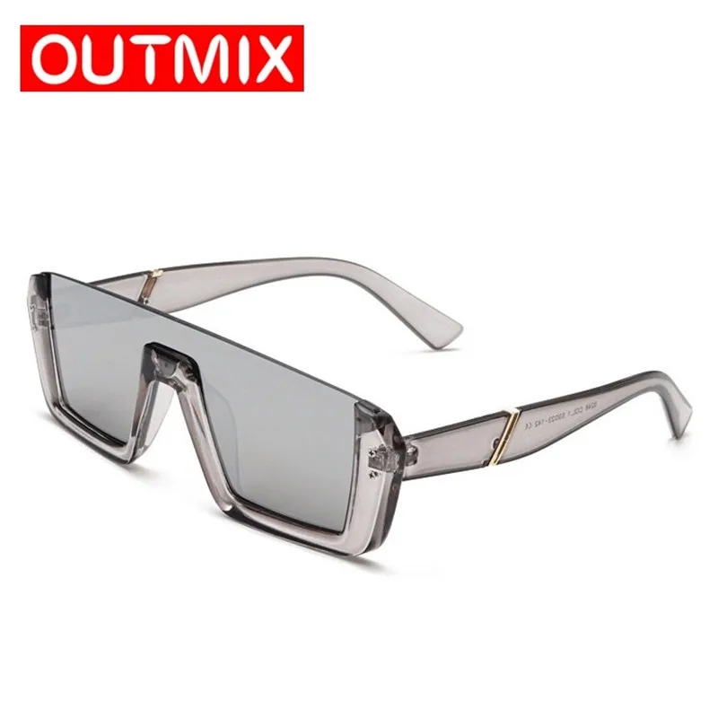 Полуоправа Квадратные Солнцезащитные очки для мужчин и женщин прямоугольная