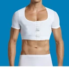 Slimming Body Tops Men Gynecomastia Chest Shaper Posture Corrector Male New Control Back Supportor Undershirt Prayger 3261 Hook