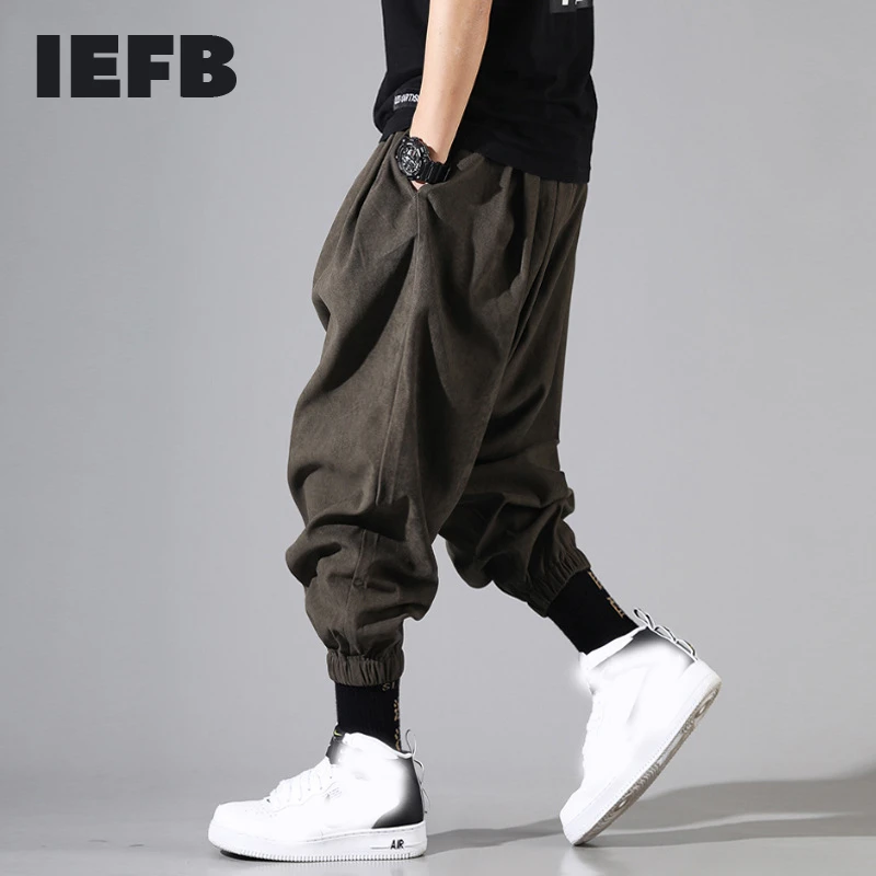 IEFB/мужская одежда 2020 осень новый тренд хип хоп повседневные брюки мужские