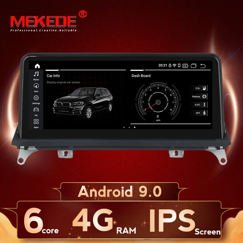 Большая скидка! android 9 0 автомобильный gps радиоплеер для BMW X5 E70 X6 E71 2007 2013