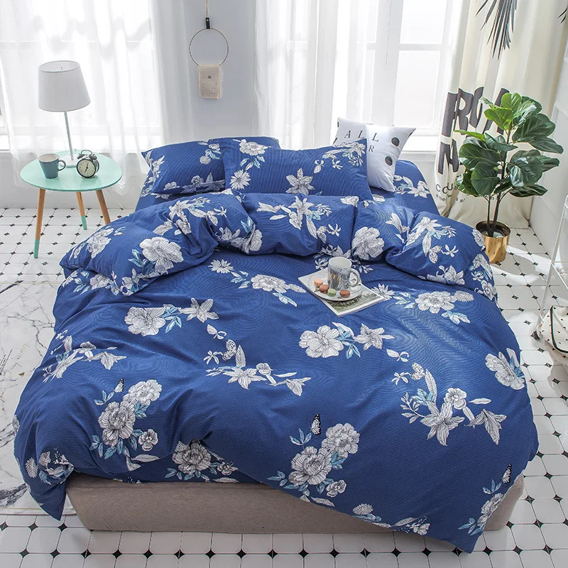 Пододеяльник с рисунком фламинго 3/4 шт. мягкое постельное белье хлопковое для