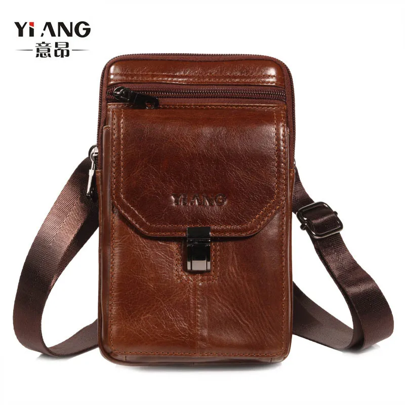 YI'ANG бренд 7 'сотовый мобильный телефон перфоратор сумка из натуральной кожи