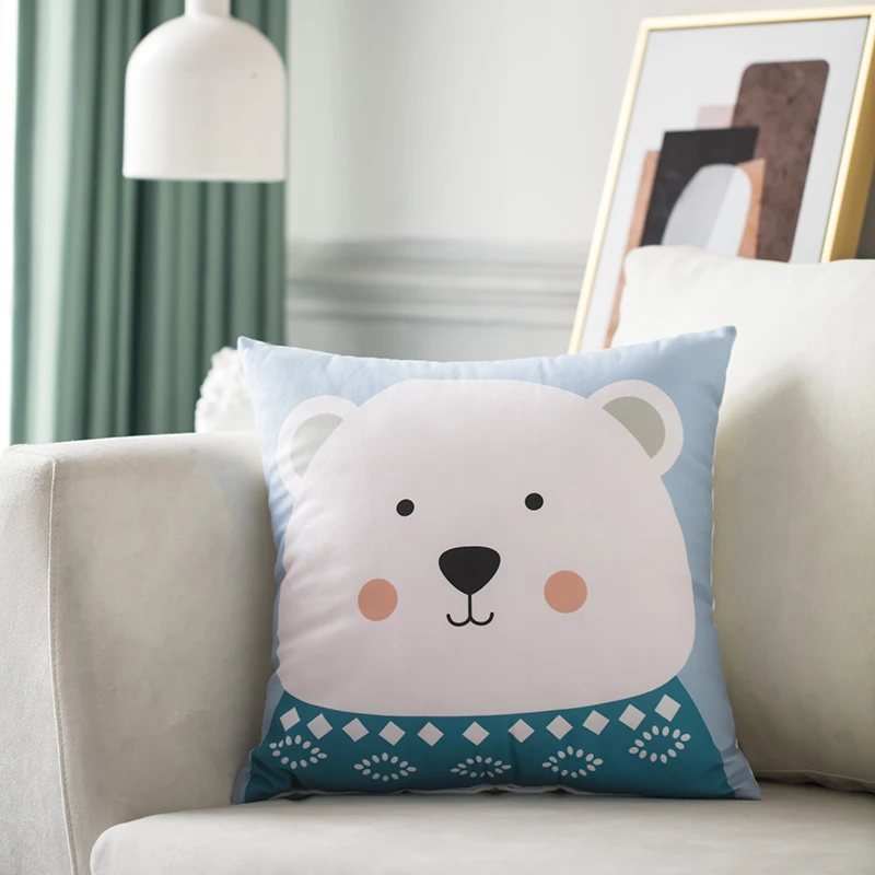 Симпатичная короткая плюшевая наволочка шарф для любви медведь кошка собака