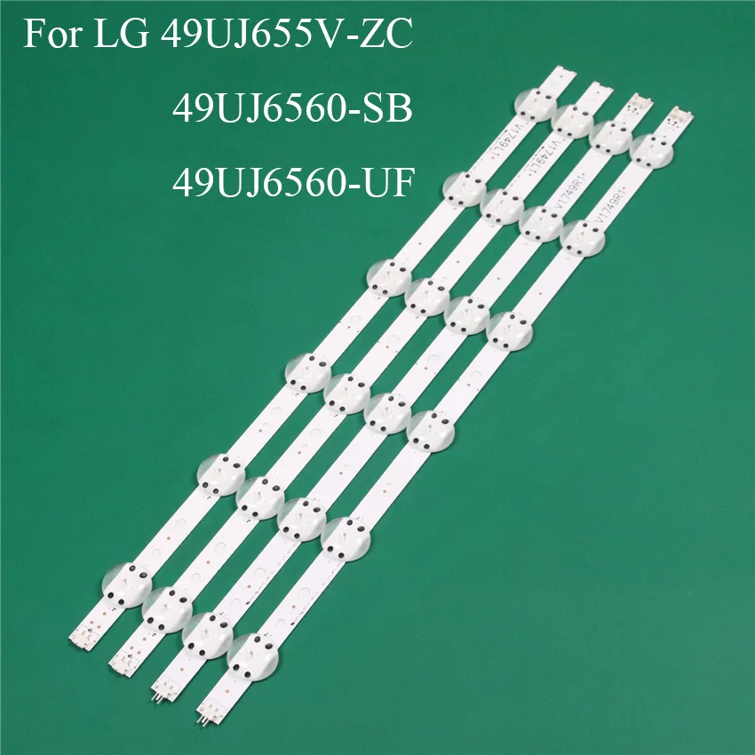 Запасные части для светодиодной подсветки телевизора LG 49UJ655V ZC 49UJ6560 SB UF