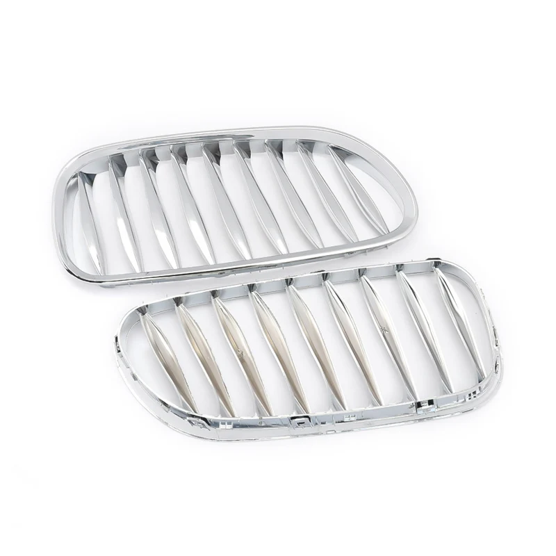 

MagicKit Pair Chrome Front Sport Grilles Grill for BMW Z4 E85 E86 Coupe Convertible 03-08