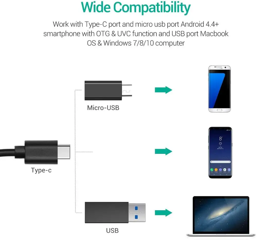 Камера Эндоскоп DEPSTECH с разъемом Micro USB 5 5/8 мм|Камеры видеонаблюдения| |