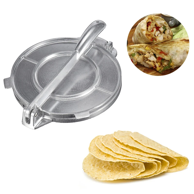 

Specialty Tools 20cm Foldable Tortilla Maker Aluminium Dough Press Heavy Duty Restaurant Tool Home Pie Tool For Kitchen