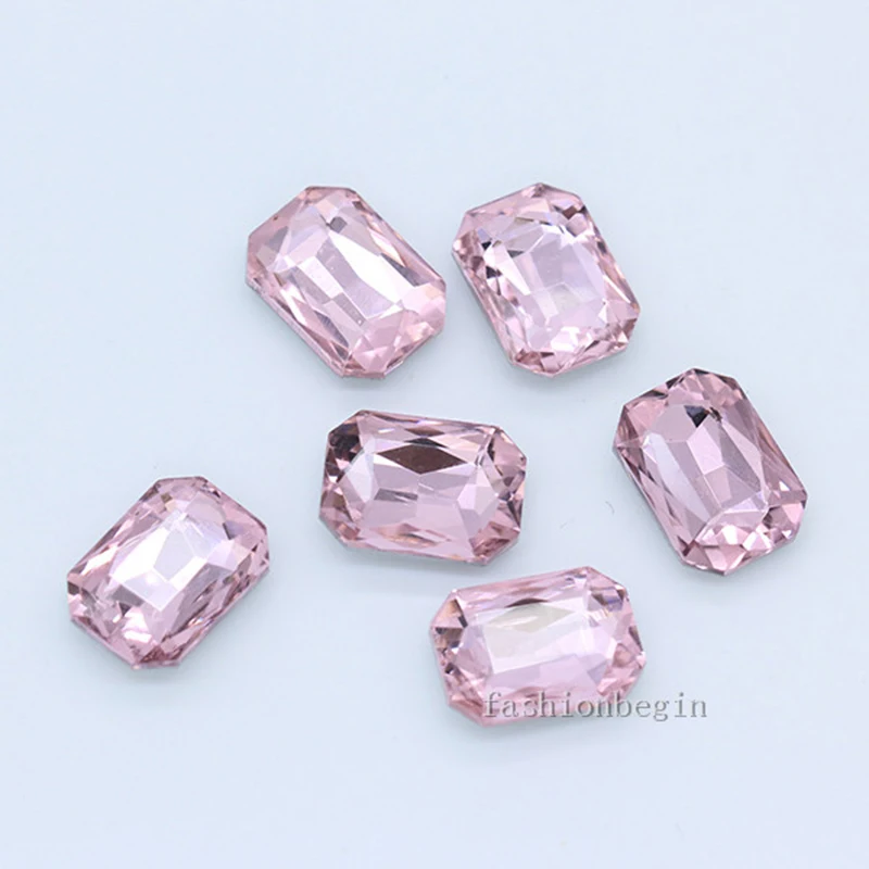 Shiny 6-27MM 24-Colors Rectangle Rhinestones Crystal Glass Octagon Point Back Re-Octagon For Jewelry Garment Accessories | Дом и сад
