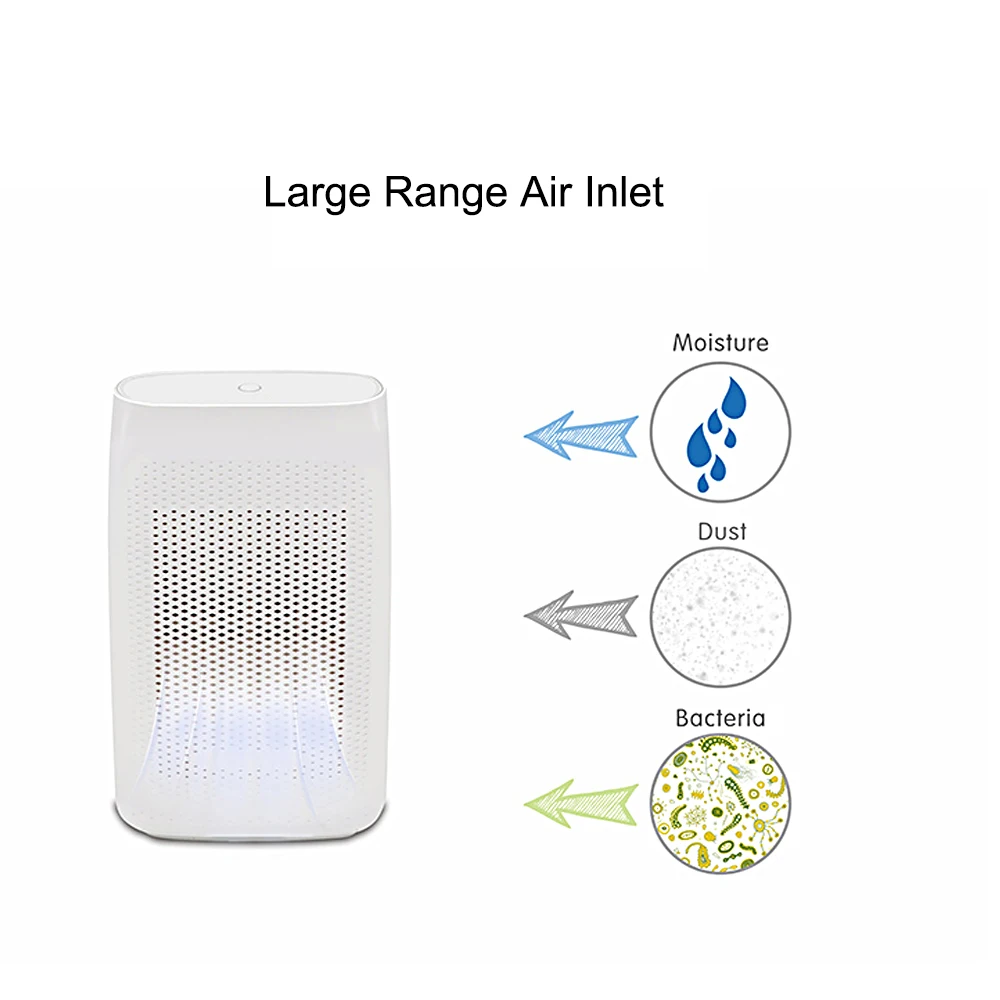 

2021 700ML Air Dehumidifier Ultra Quiet Moisture Absorbing Air Dryer Wardrobe Home Use Electric Mini Semiconductor Dehumidifier