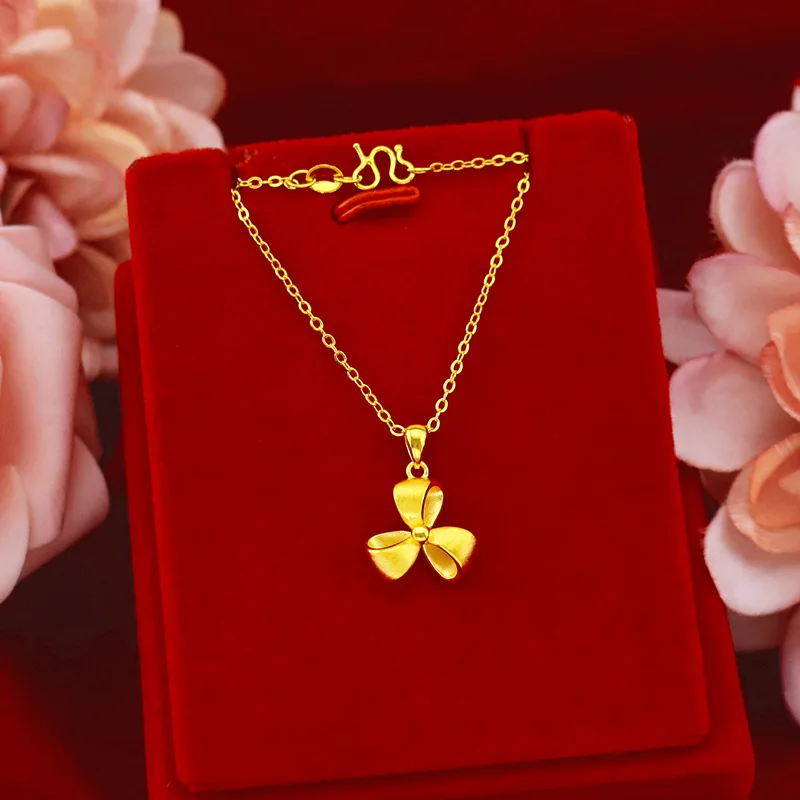 

KOREAN FASHION 14K GOLD WOMEN NECKLACE FOR WEDDING ENGAGEMENT JEWELRY BOW CLAVICLE NECKLACE CHAIN ANNIVERSARY GIFTS FEMALE