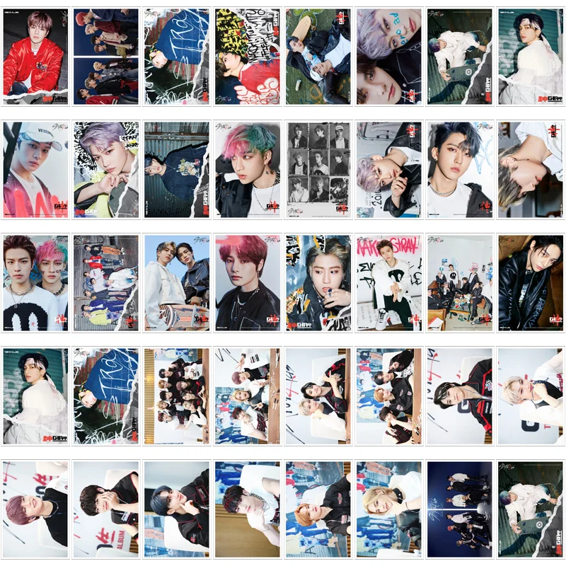 KPOP Stray Kids 1-й альбом &ltGO LIVE&gt Polaroid Photo Lomo Card K-pop StrayKids металлическая коробка карта 40