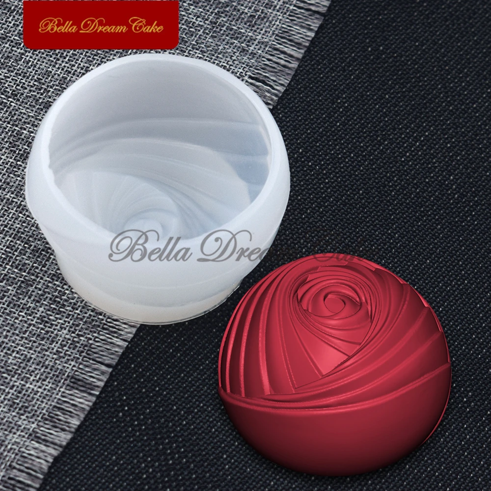 3D Mini силиконовая форма в виде цветка розы для Дня Святого Валентина глиняные