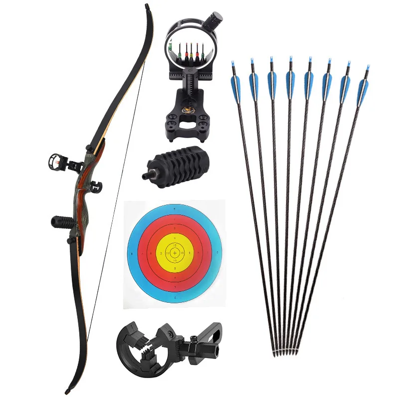 

Outdoor Hunting Shooting Practice Arrow Accessories 30-50 Lbs Powerful Recurve Bow Professional Archery Hunting Archery Set