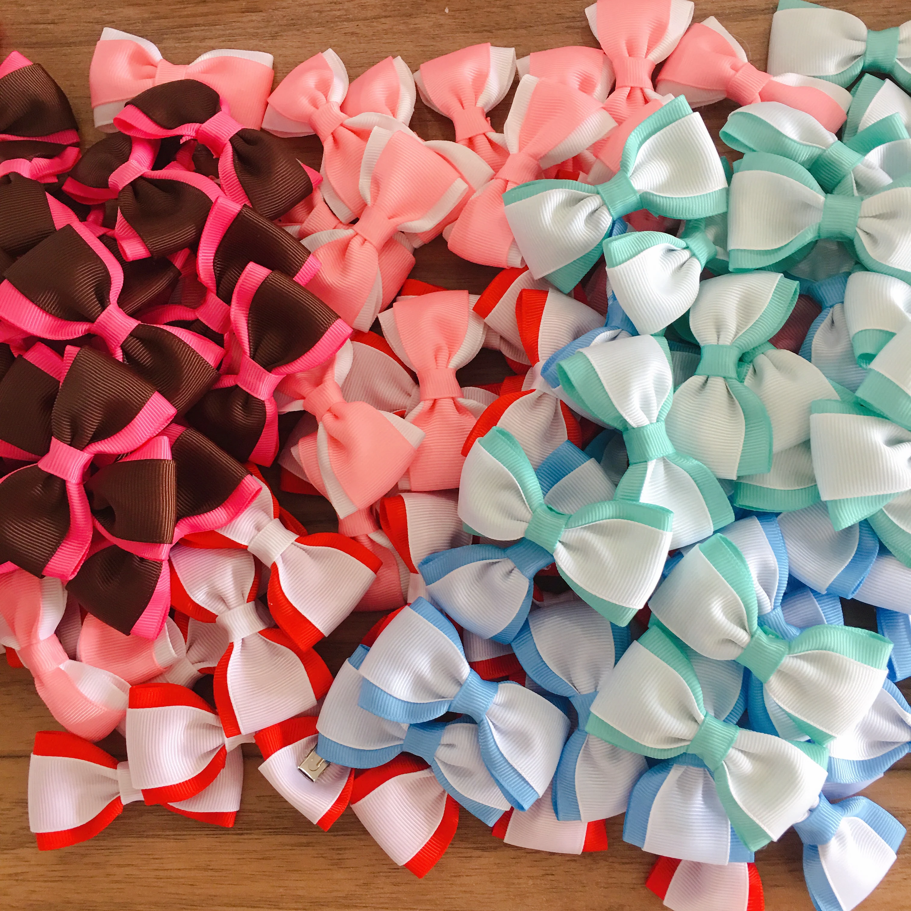 

20 Pcs/lot Dog 2.75 Inch Boutique Grosgrain infant Hair Bow set Clip hair bows for girls set Hair Accessories Headwear