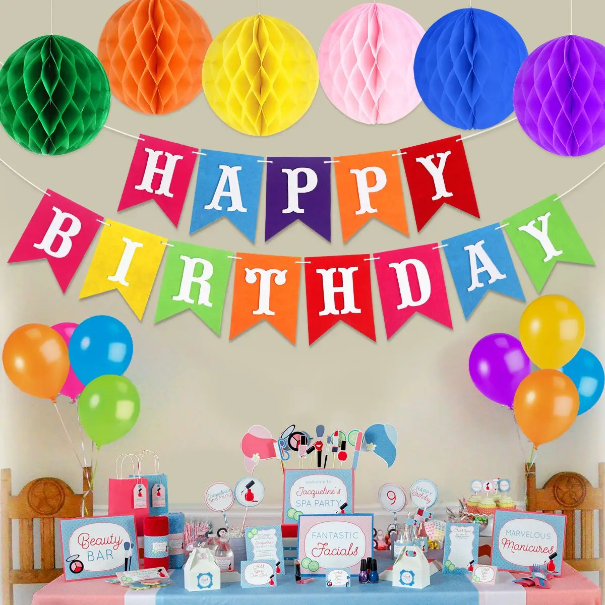 38 шт украшения на день рождения Дети цветочки из цветной бумаги Pom Poms DIY Бумага