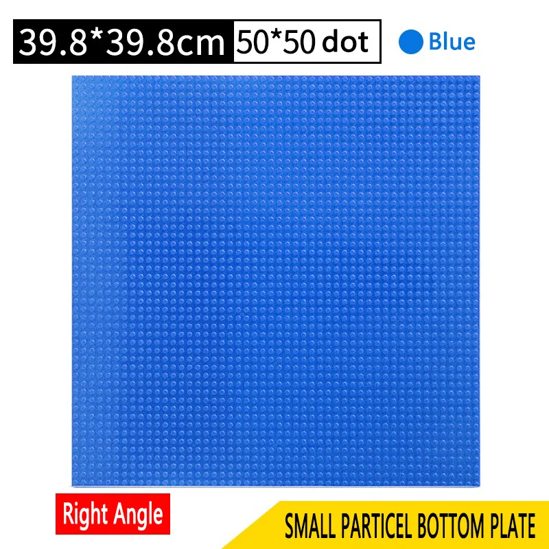 

50*50 Dots Classic Big Base Plates Building Blocks 40x40CM Small Figures DIY Baseplate Educatioinal Bricks Toys for Kids