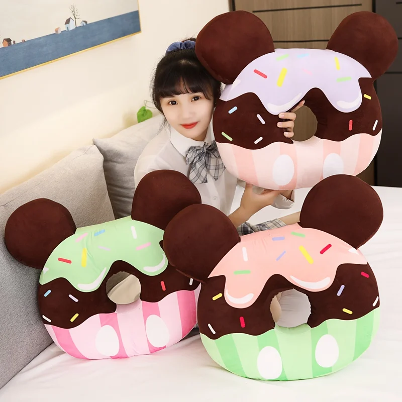 

Chocolate Donut Plush Toy Pillow Stuffed Food Cookies Soft Doll Simulation Mouse Donut Pillow Cushion Kids Toys Birthday Gift