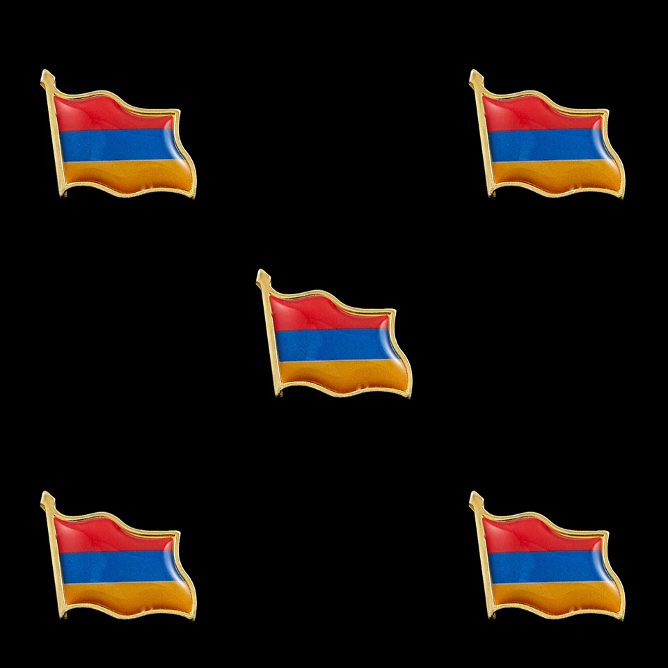 

5PCS Armenia Enamel Pins Collections Badge Custom Jewelry Brooches Lapel Pin for Women Men