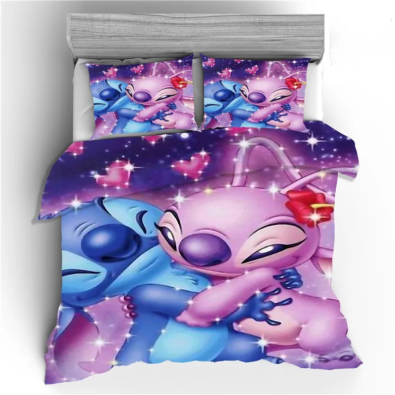 

Disney Lilo & Stitch Bedding Sets Twin Full Queen King Size All Seasons Quilt Cover Duvet Cover Set Pillowcases Luxury Decor