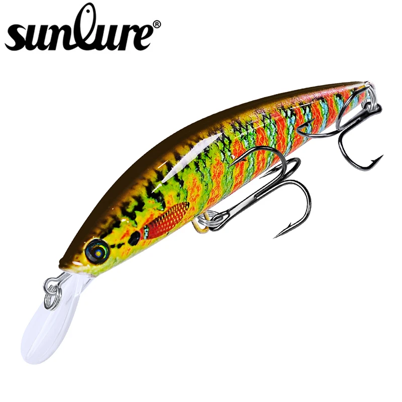 SUNLURE 1 шт. Minnow приманки 6 цветов рыболовные снасти 4 33 &quot-11 см/0 9 oz-25 5 гр катушка для