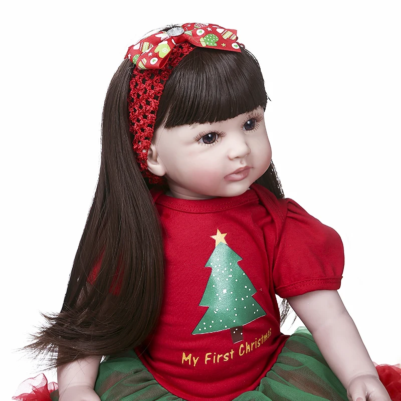 NPK Original 60CM muñeca bebé niña reborn princesa navidad regalo alta calidad suave tacto real | Игрушки и хобби