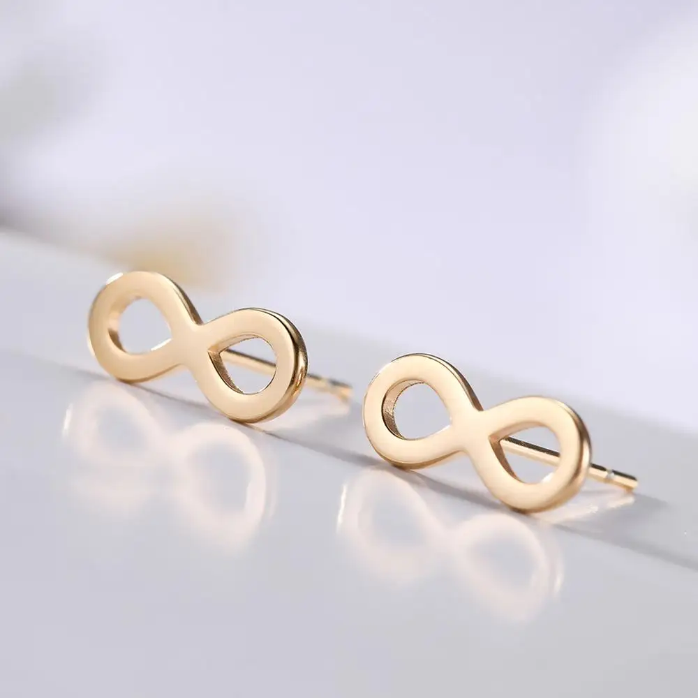 Мой Форма номер восемь бесконечные символ нержавеющая сталь Золотая