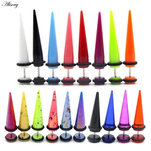 2 шт., поддельные ушные Плаги для пирсинга, украшения для тела