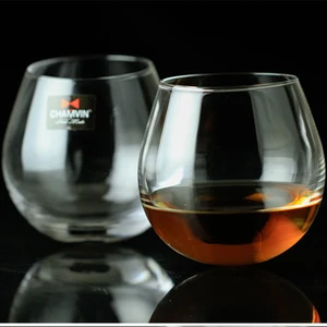Slow Roll Spherical Whisky Rock Glass Match Wooden Pallet Design Taste Creative Brandy Snifters Cocktail Whisky Tumbler Holder
