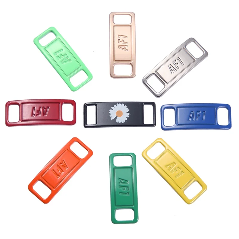 AF1Shoelaces buckle Shoes Decorations Sneaker Kits Metal Lace Buckle Stylish and suitable for all kinds of flat laces2pcs/pair