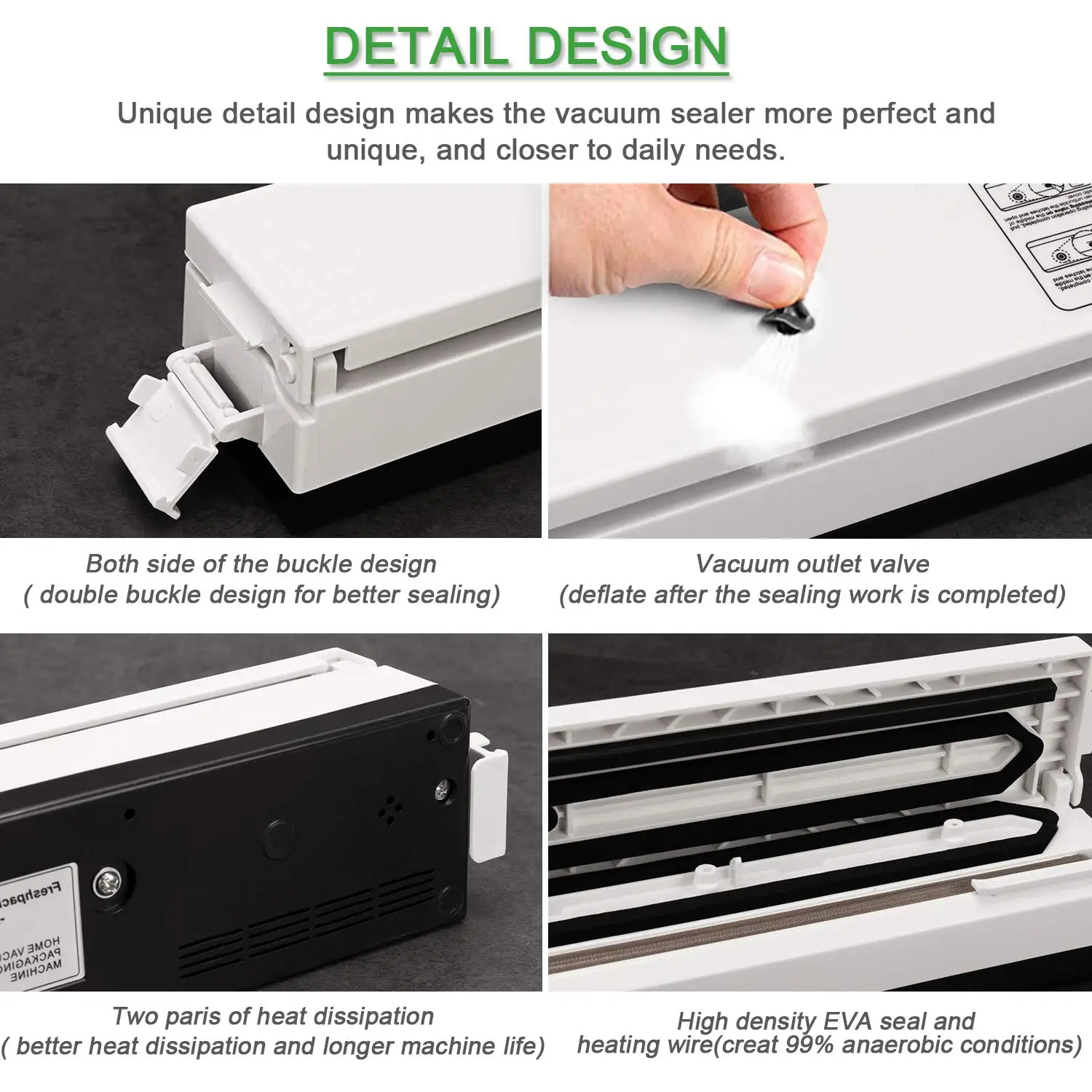 Электрическая вакуумная упаковочная машина для дома и кухни в комплекте 10
