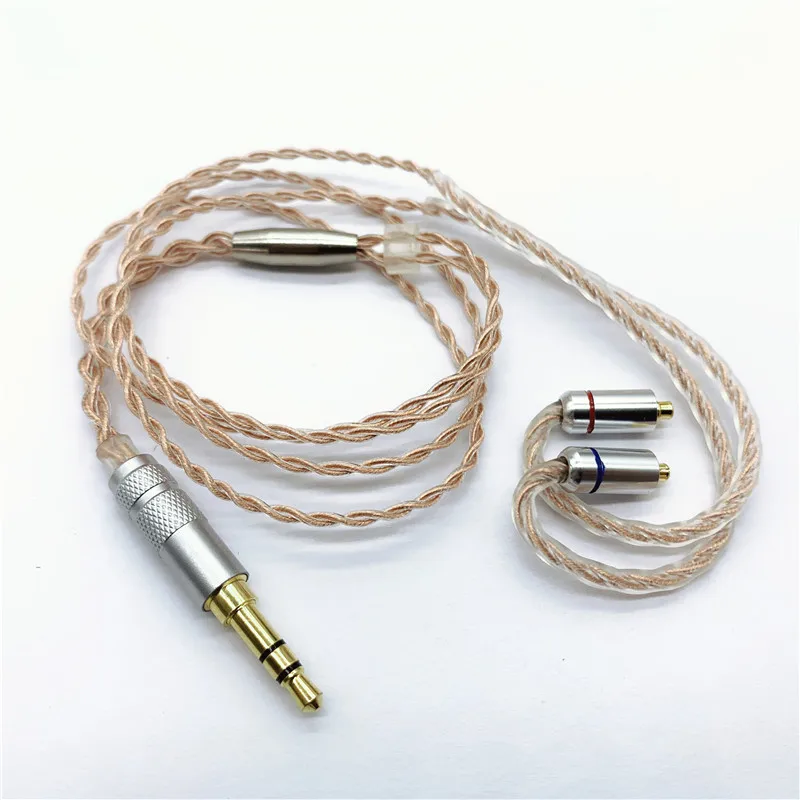 Diy короткий Bluetooth-совместимый провод 7n один Кристалл Медь 45 см кабель mmcx/0 78