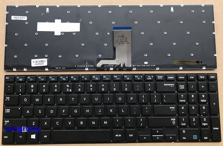 Клавиатура для ноутбука Samsung 770Z5E NP770Z5E 780Z5E NP780Z5E NP880Z5E NP670Z5E 670Z5E английская подсветка без рамки