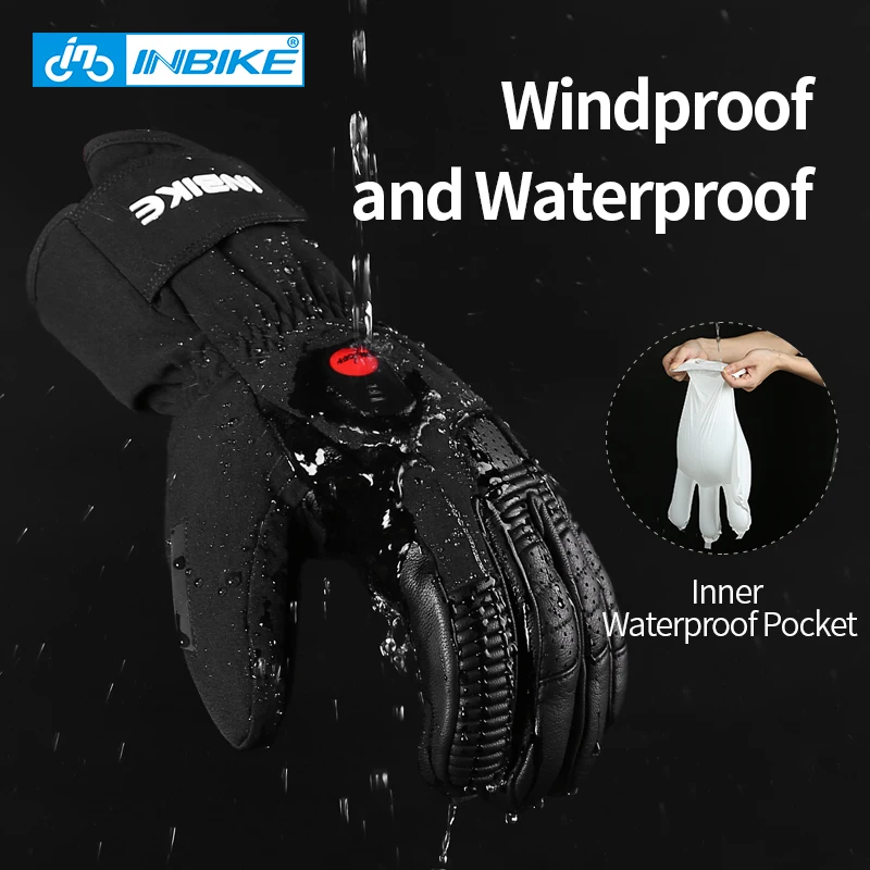 INBIKE USB Rechargeable Heated MTB Bike Gloves For Motorcycle Ski Cycling Winter Waterproof Electric Thermal Warm | Спорт и