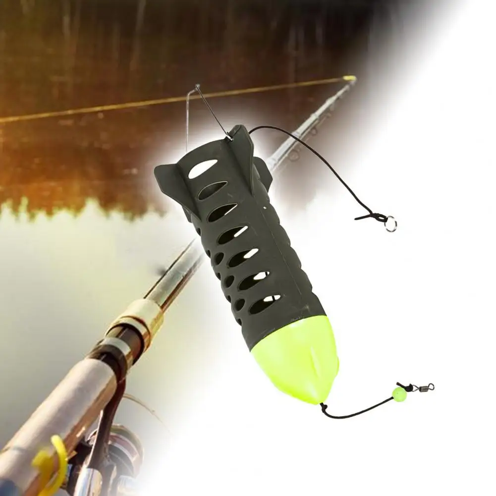 

1 Pcs Fishing Feeder Hollow Mesh Attractive ABS Bait Cage Basket Feeder HolderFishing Lure Cage Fishing Accessories