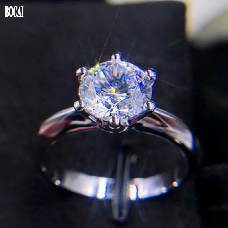 Новинка 100% г. модное ювелирное изделие BOCAI из чистого серебра s925 пробы кольцо с